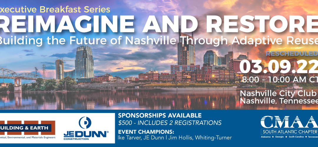 CMAA-SAC Executive Breakfast Series: Reimagine and Restore (Nashville)